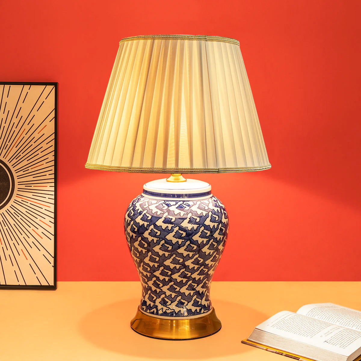 Blue Haven Table Lamp for Bedroom
