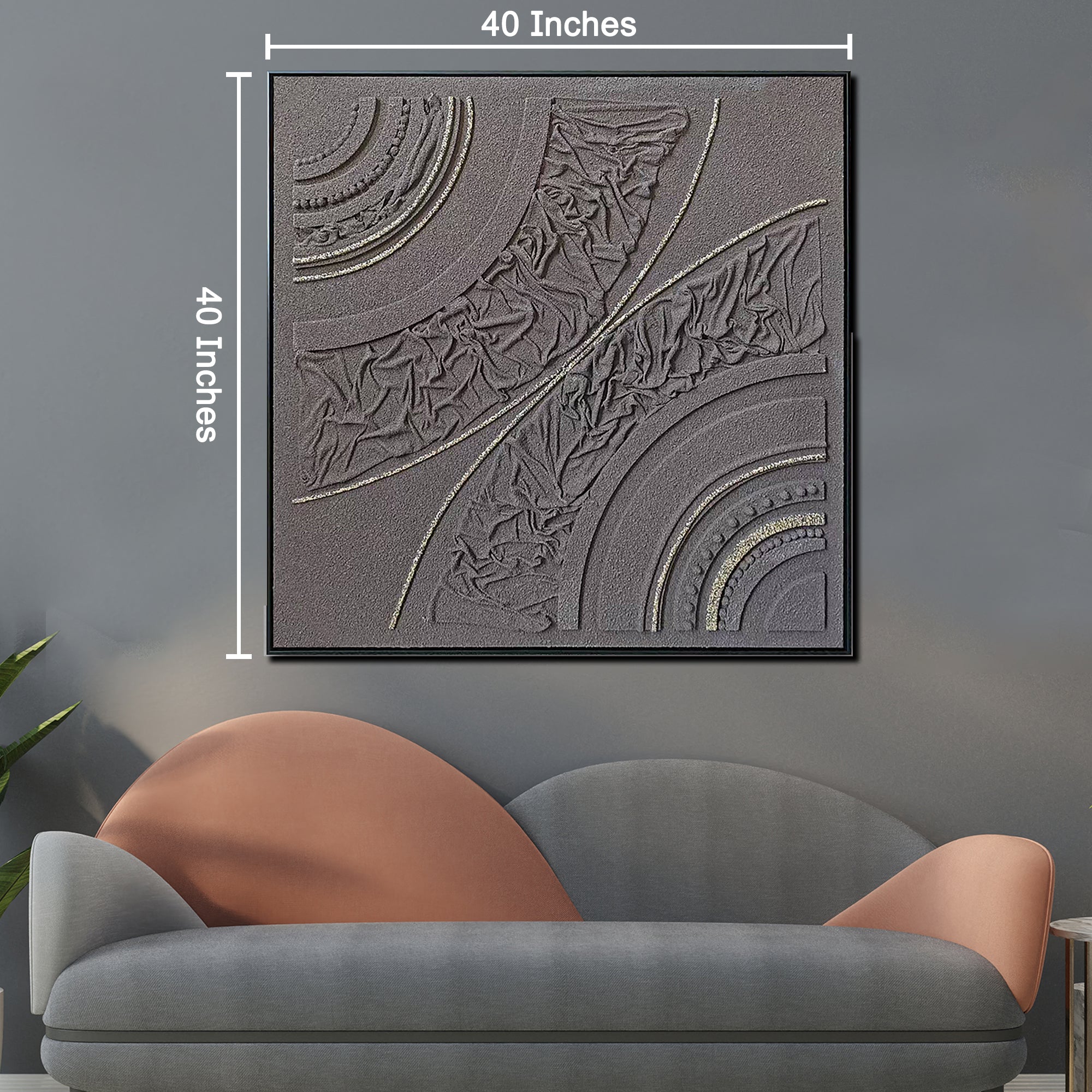 Urban Grace Modern Wall Art (40 x 40 Inches)