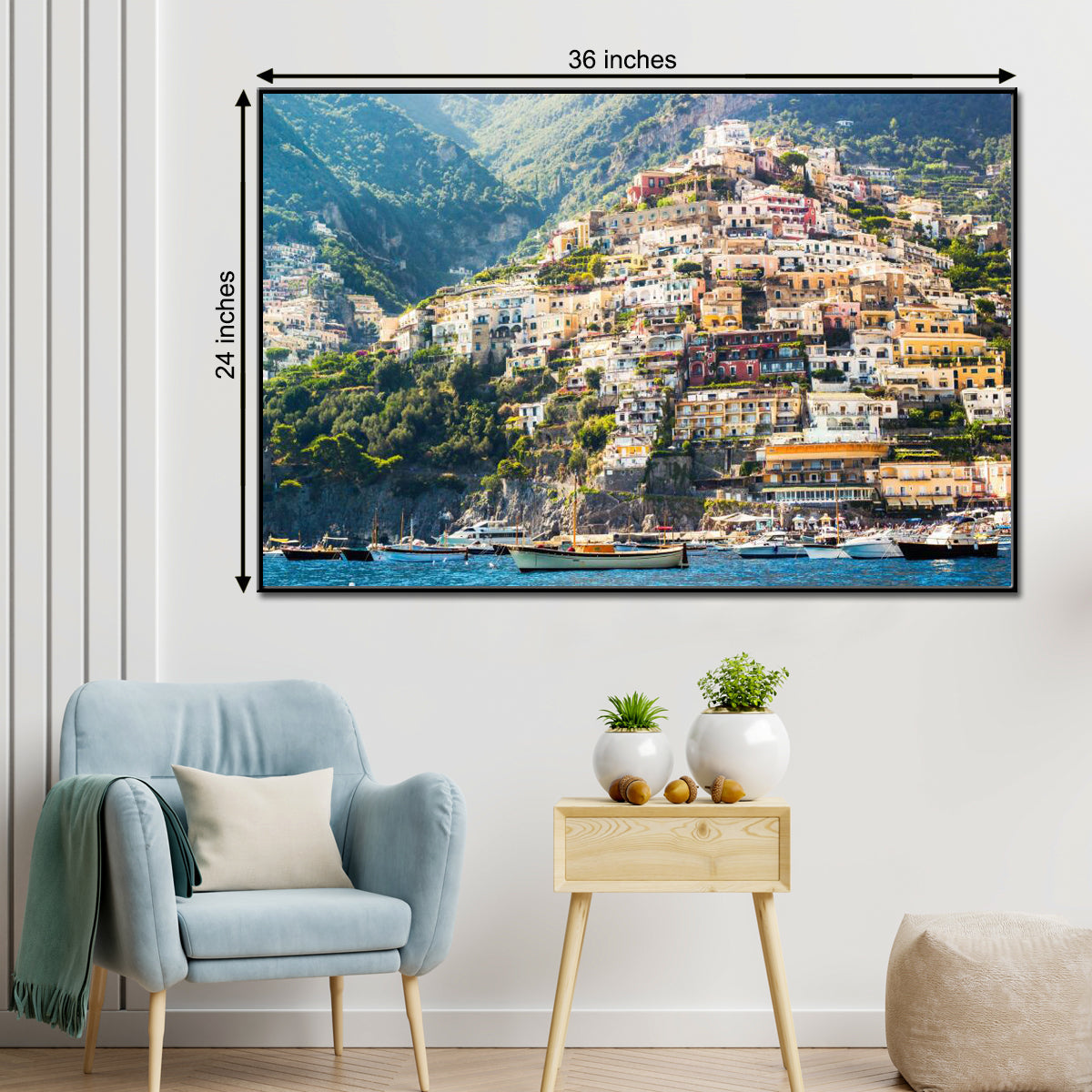 Geometric Shapes 3 Panel Framed Canvas Wall Paintings