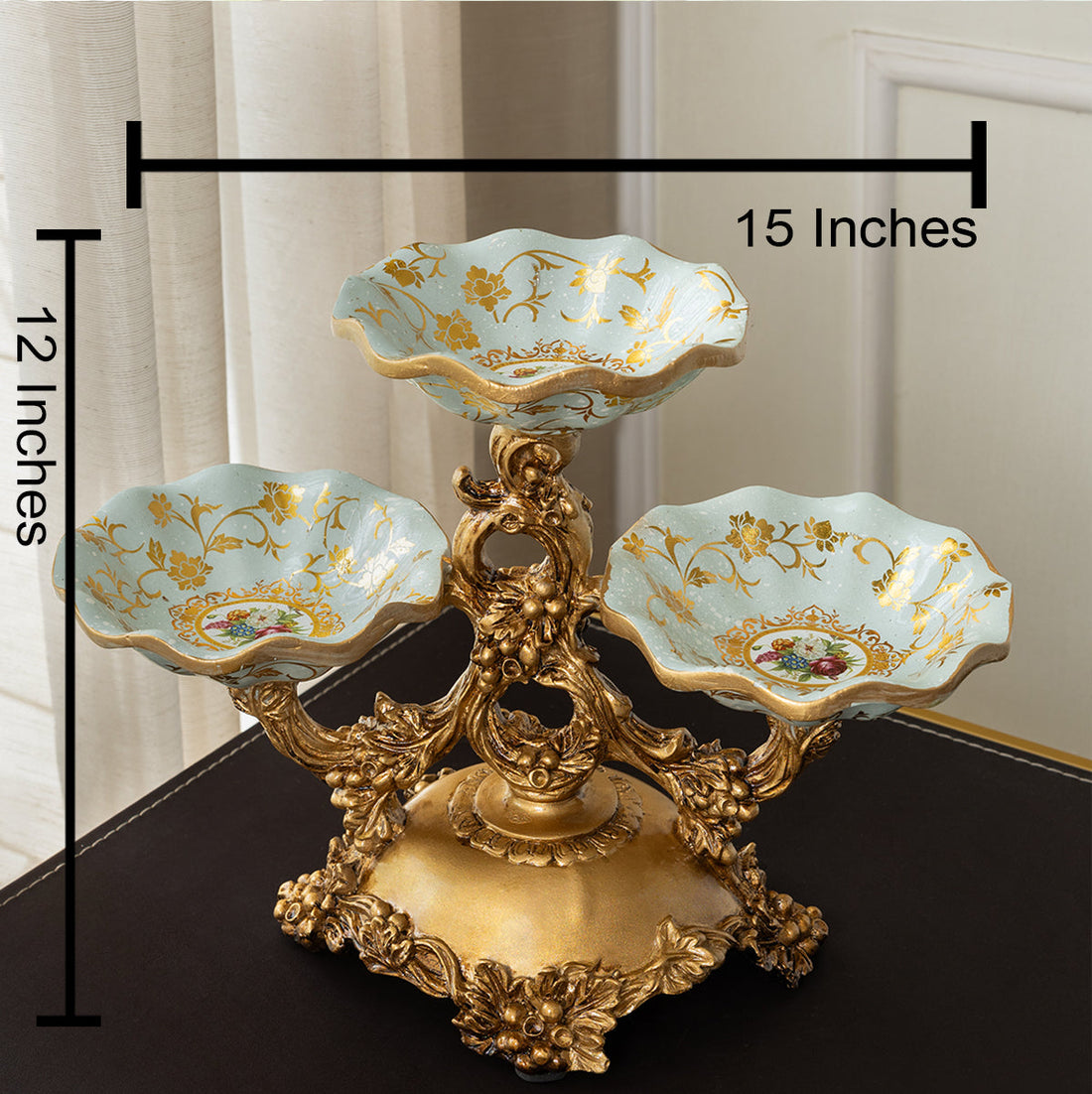 Royal Triflora Charm Decorative Showpiece & Serveware for Home