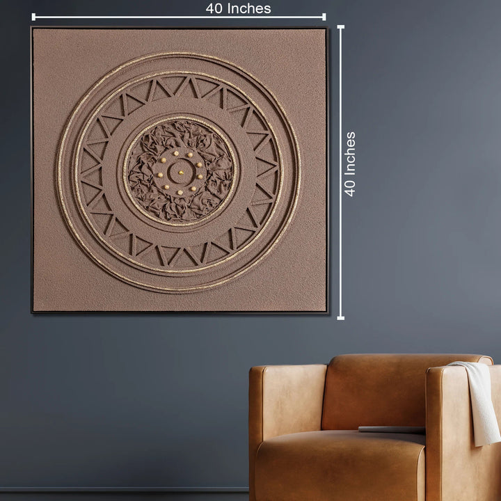 Shadow Prism Modern Wall Art (40 x 40 Inches)