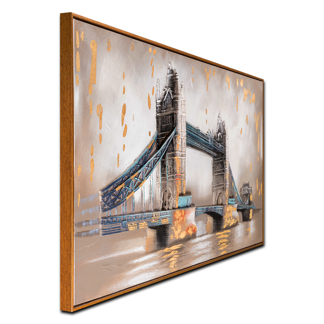 Majestic Crossing Tower Bridge London 100% Hand Wall Decor Paintings for Home & Wall Decoration Items (56 x 28 Inches)