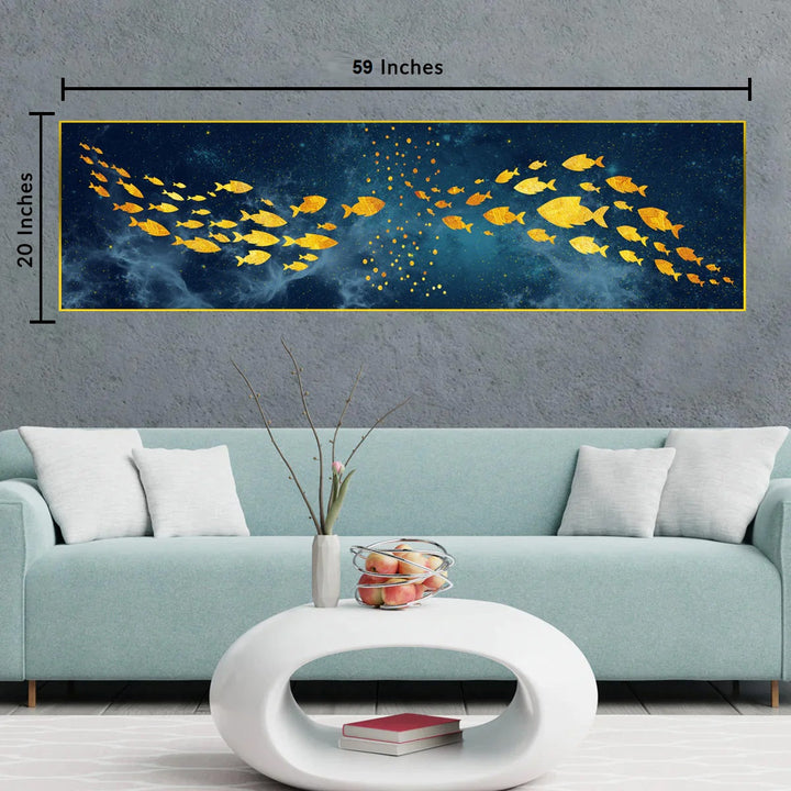 The Italian Azure Framed Canvas Wall Art