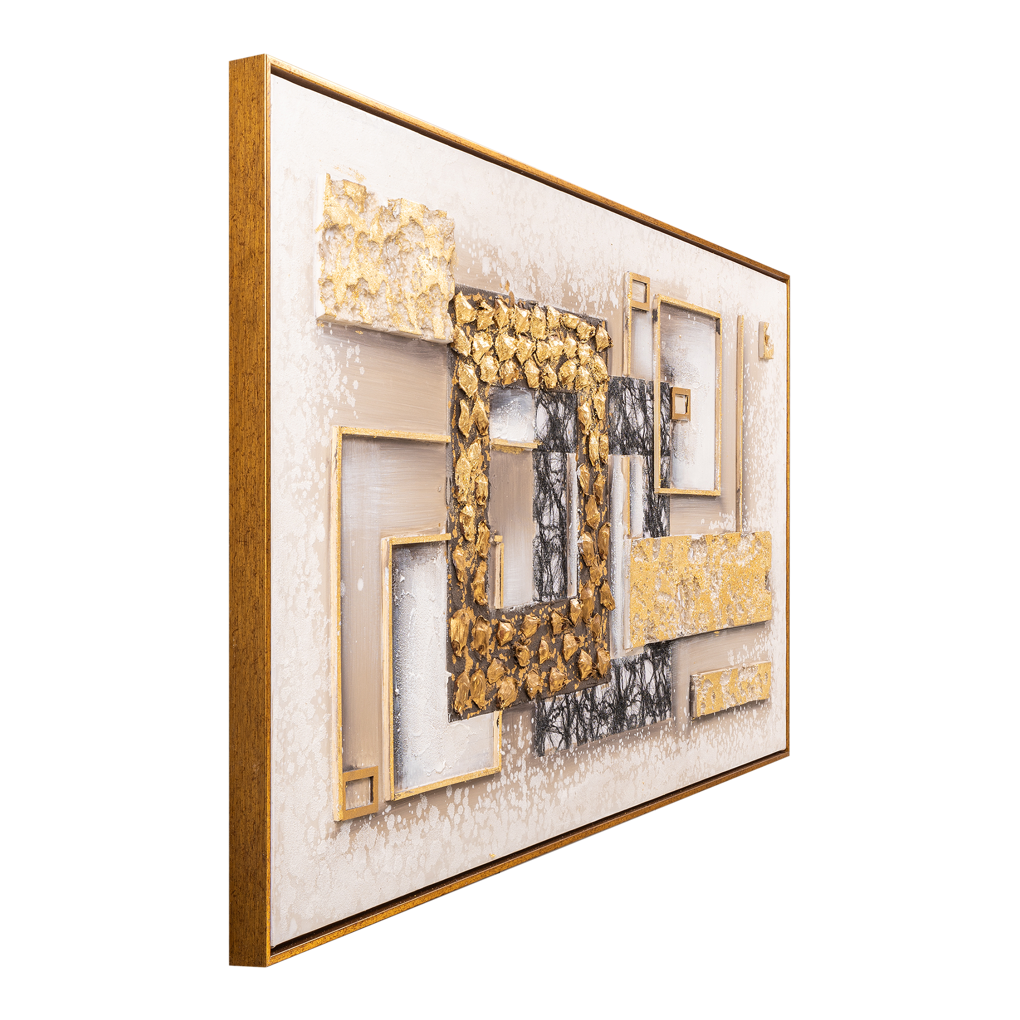 Abstract Geometry The Modern Fusion 100% Hand Painted Wall Painting for Home & Wall Decor Item
