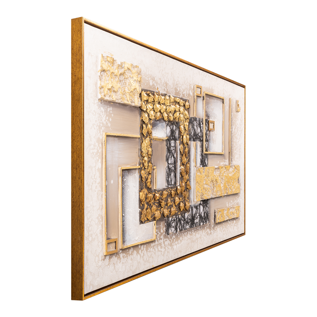Abstract Geometry The Modern Fusion 100% Hand Painted Wall Painting for Home & Wall Decor Item