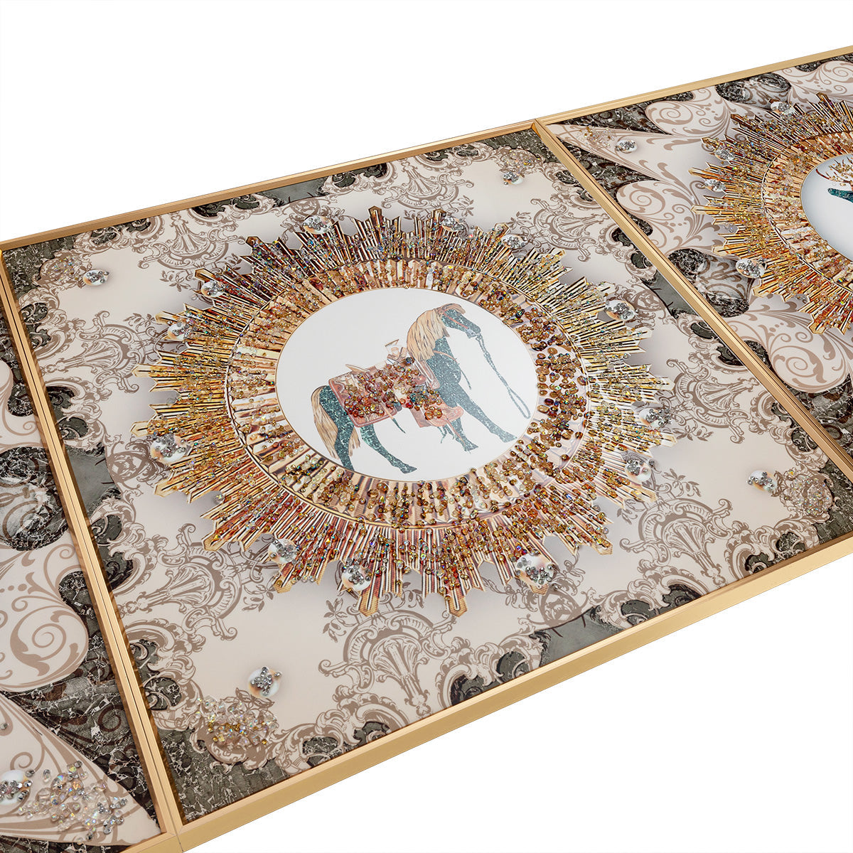 Serengeti Dreams Crystal Glass Painting - Set of 3