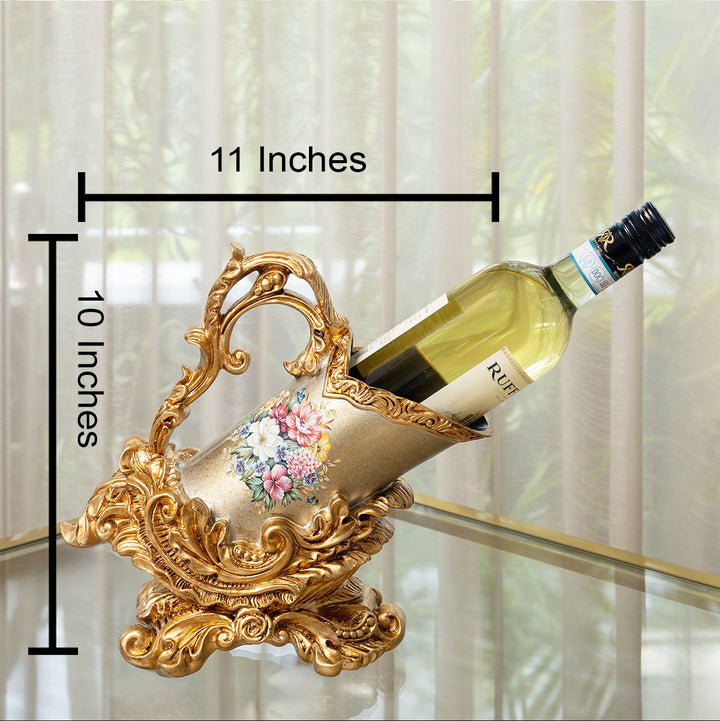 Ambrosia Vintage Wine Bottle Holder & Items for Room Decoration