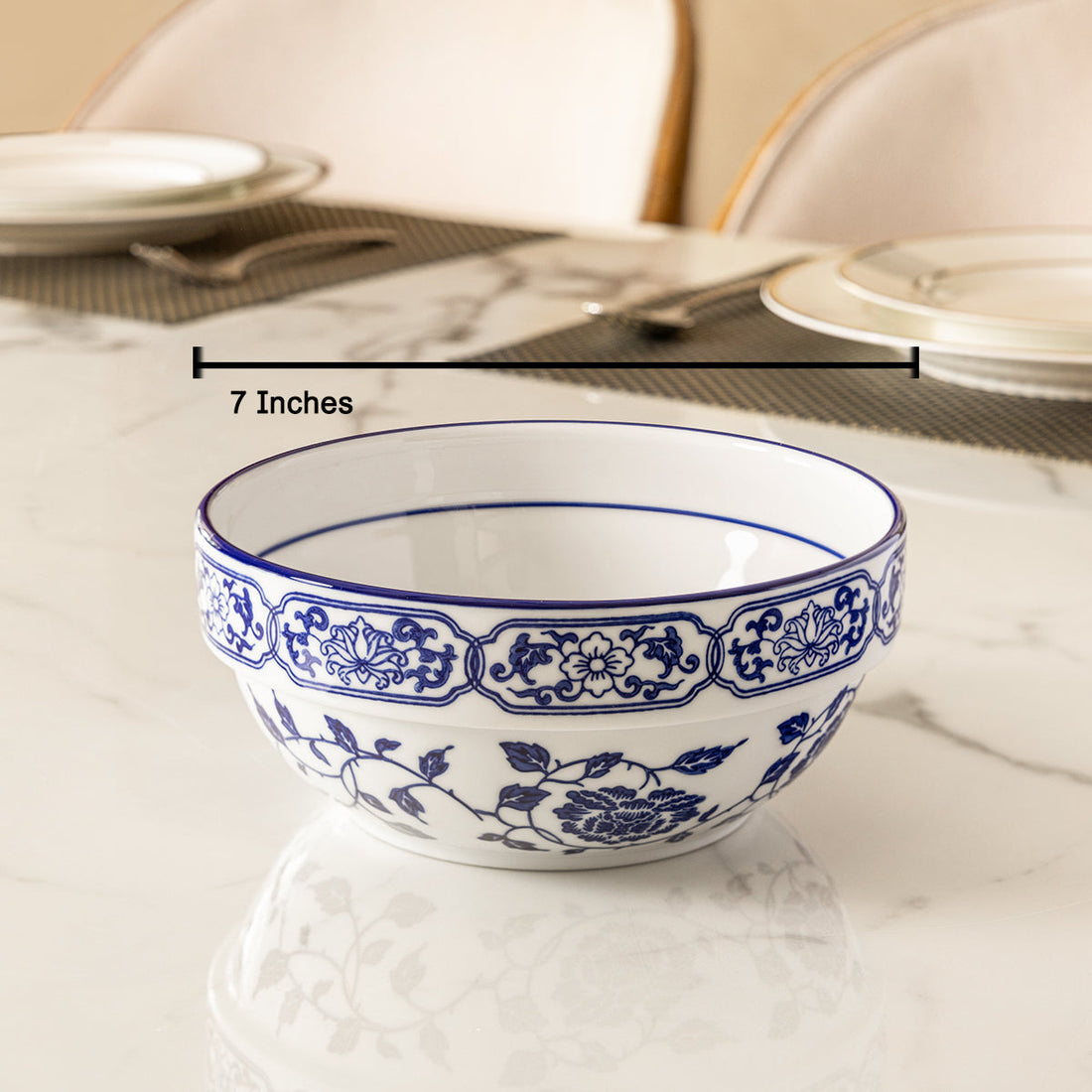Indigo Blossom Heritage Bowl For Home