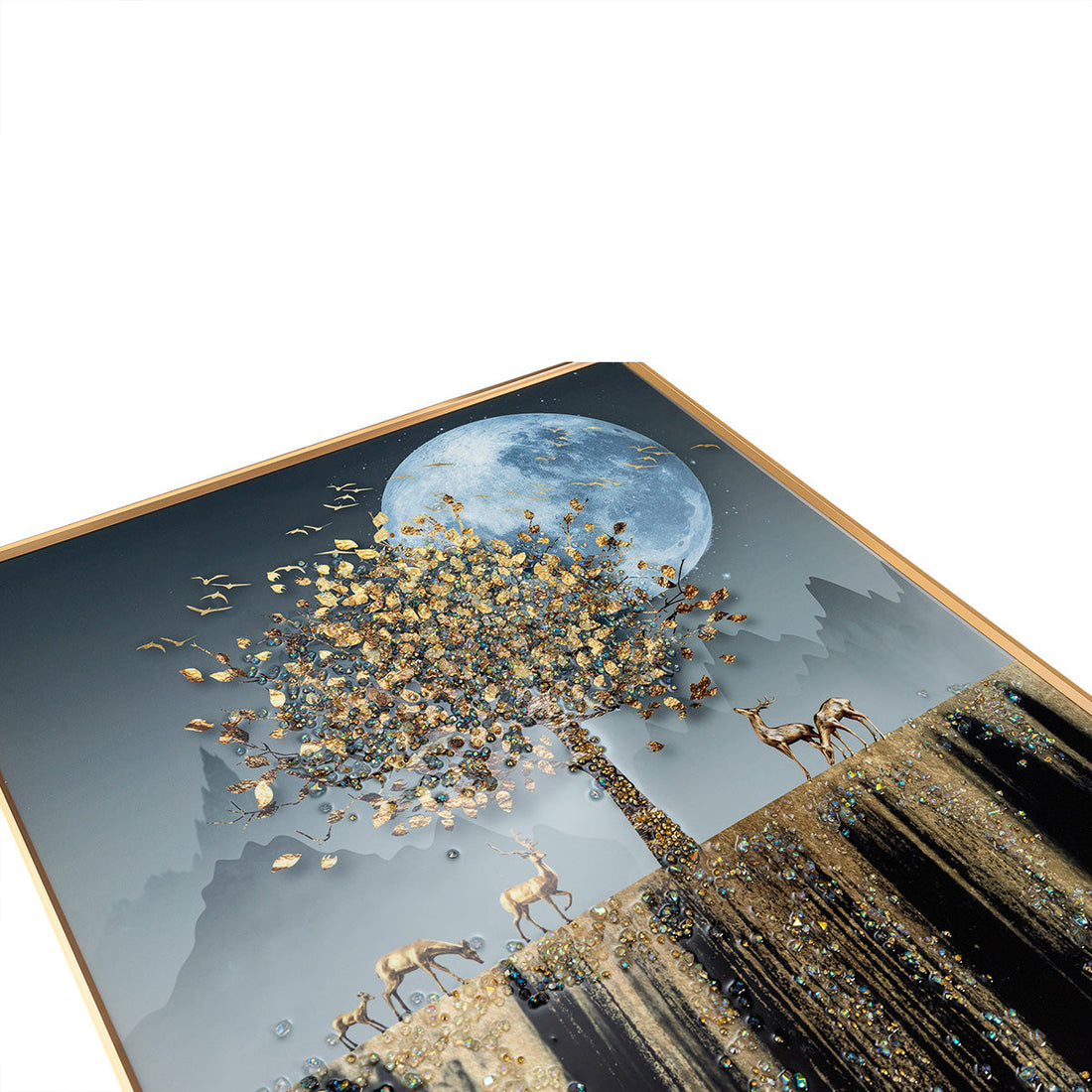 The Magical Tree Crystal Glass Nature Painting & Wall Decoration Items