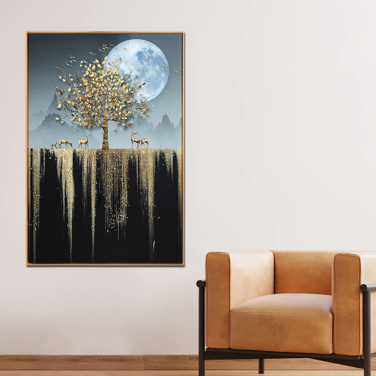 The Magical Tree Crystal Glass Nature Painting & Wall Decoration Items