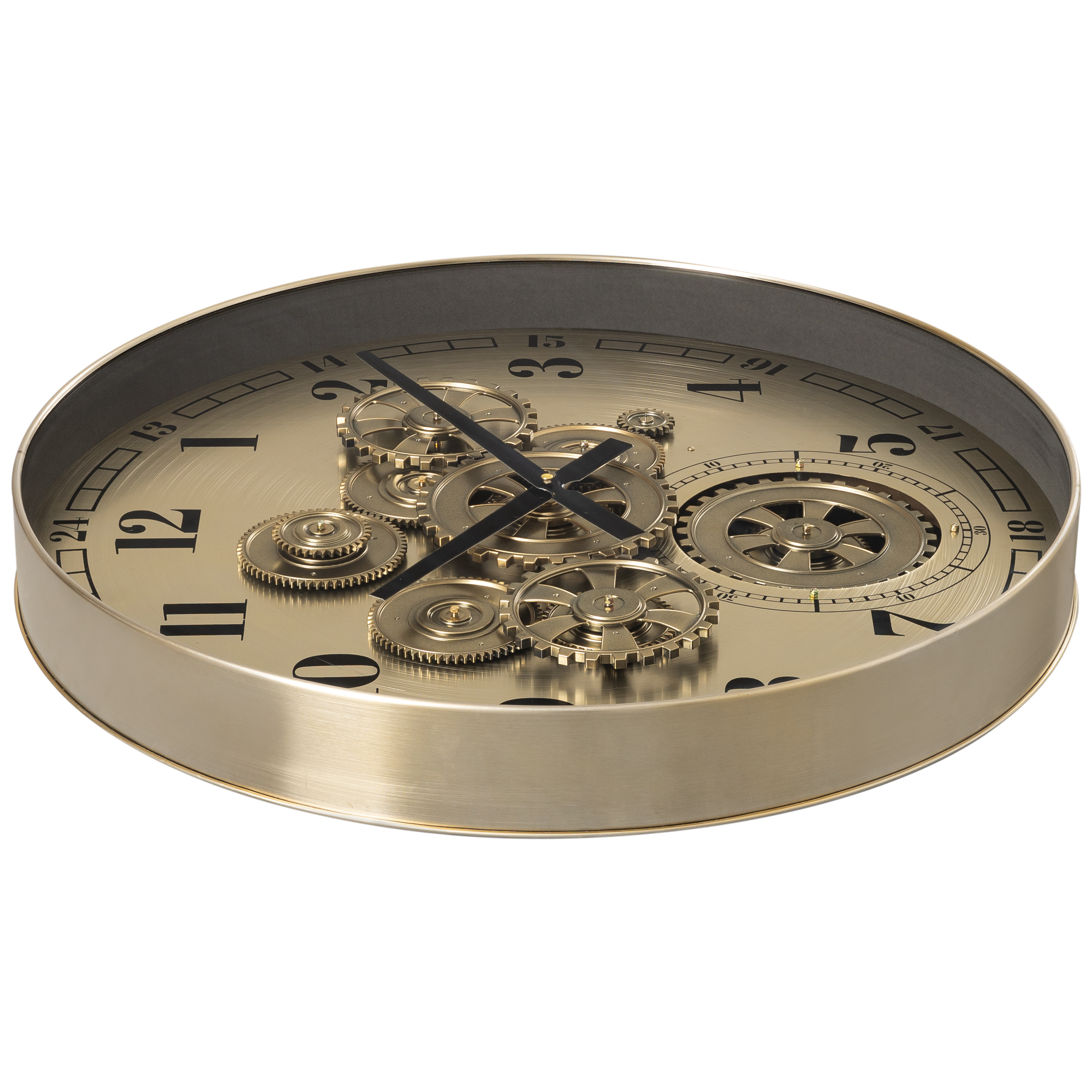 Infinity Dial Luxury Antique Wall Clock For Living Room With Moving Gear Mechanism Buy Wall Clock Online - Big (Steel Body)