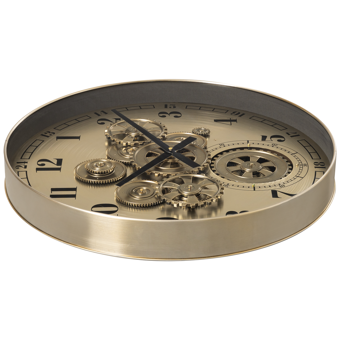 Infinity Dial Luxury Antique Wall Clock For Living Room With Moving Gear Mechanism Buy Wall Clock Online - Big (Steel Body)