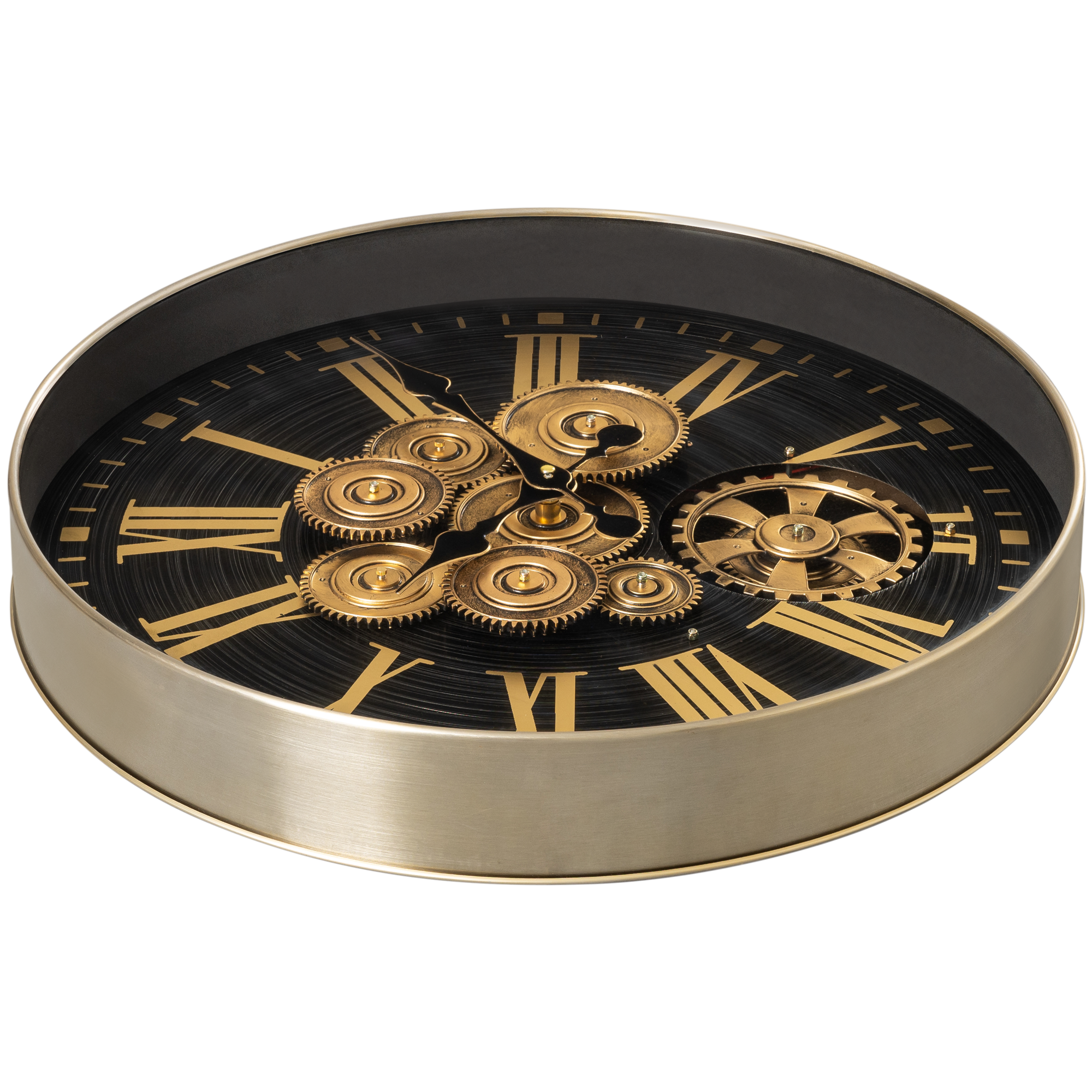 Time Lock Luxury Designer Watches Wall Clock Online With Moving Gear Mechanism Buy Wall Clock Online (Steel Body)