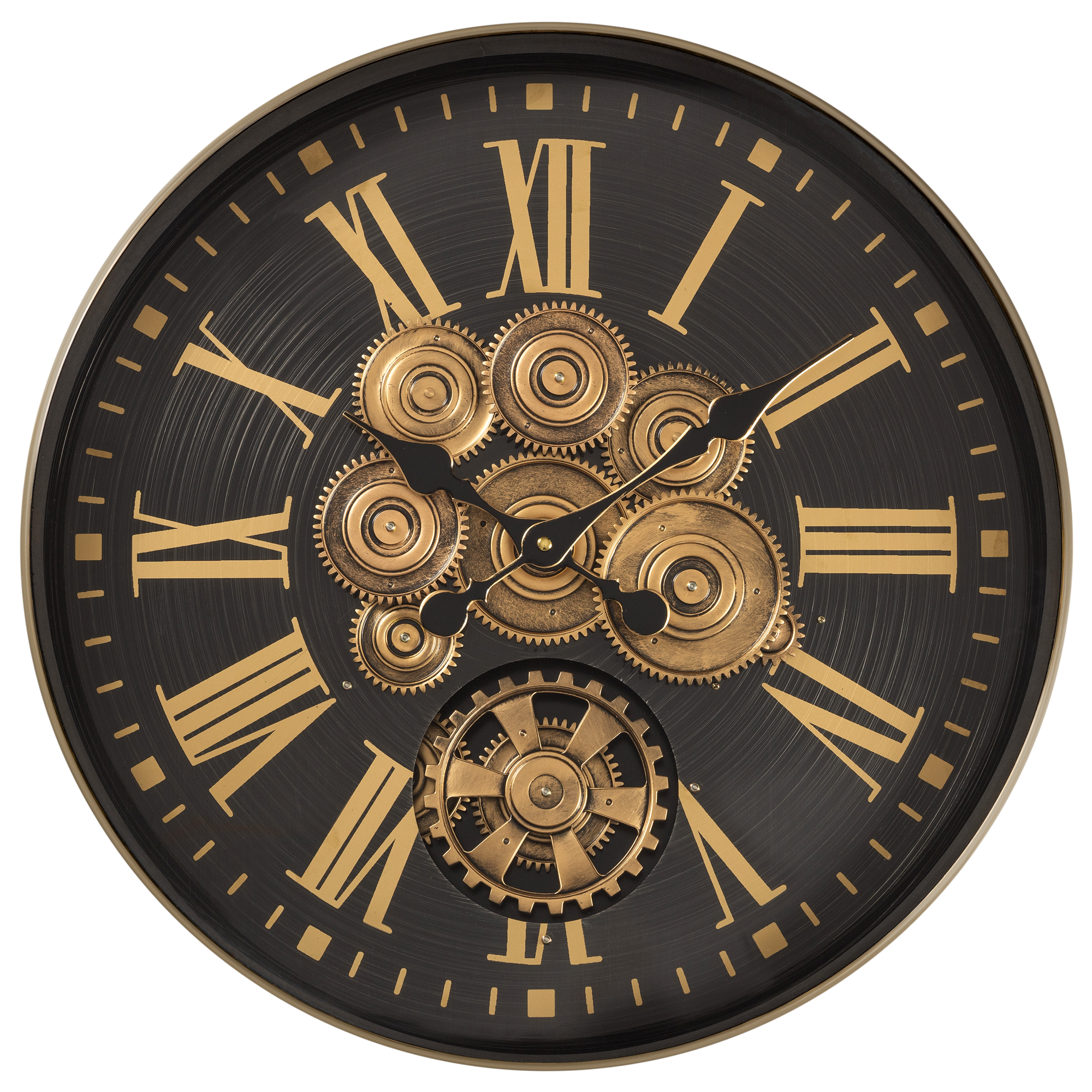 Time Lock Luxury Designer Watches Wall Clock Online With Moving Gear Mechanism Buy Wall Clock Online (Steel Body)