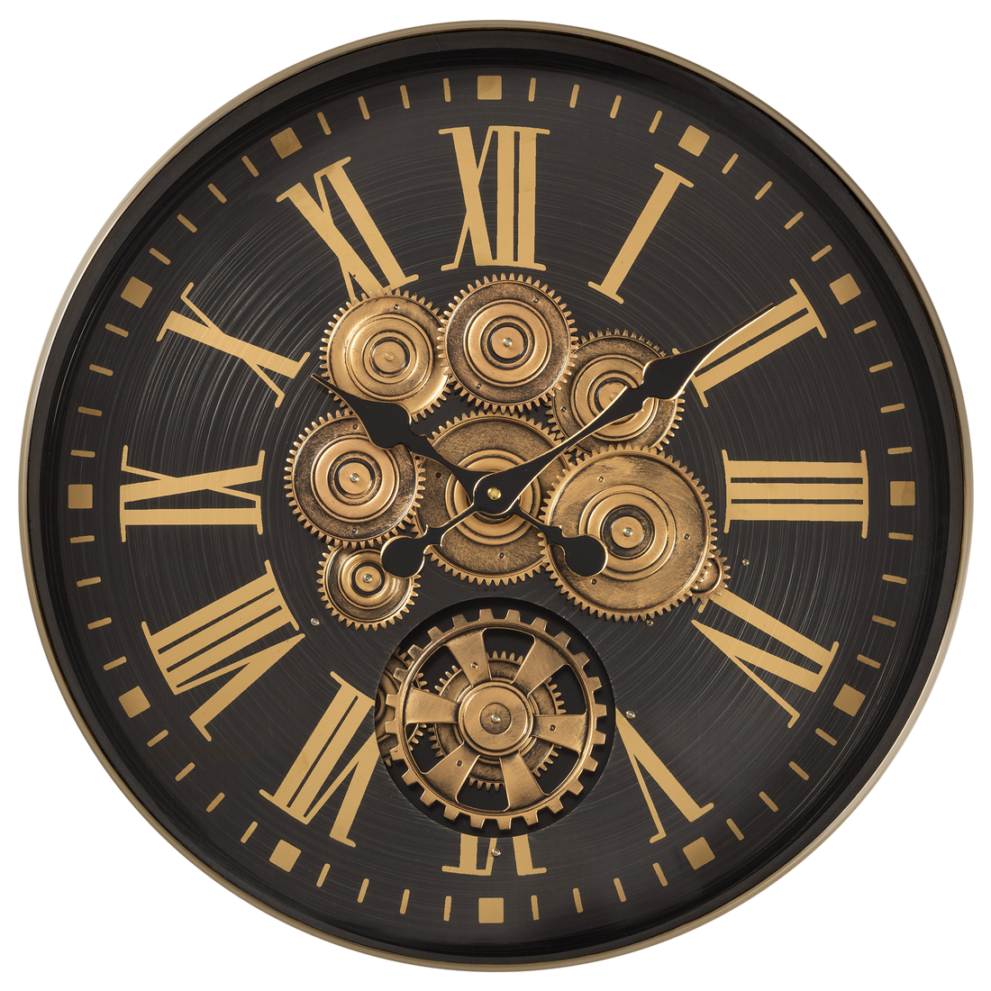Time Lock Luxury Designer Watches Wall Clock Online With Moving Gear Mechanism Buy Wall Clock Online (Steel Body)