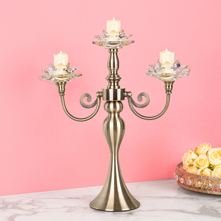 Imperial Lotus Decorative Candle Stand