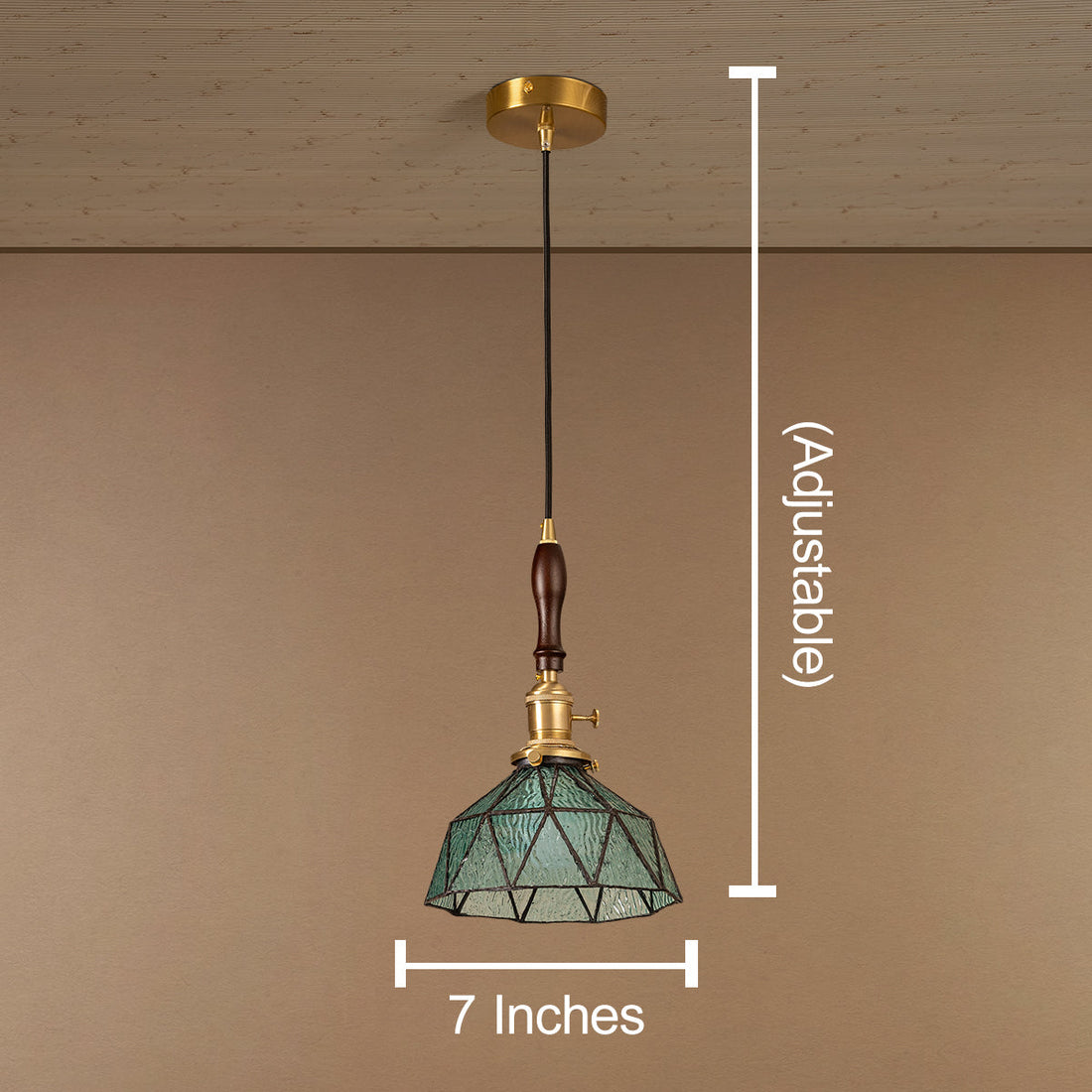 Emerald Essence Pendant Light For Living Room