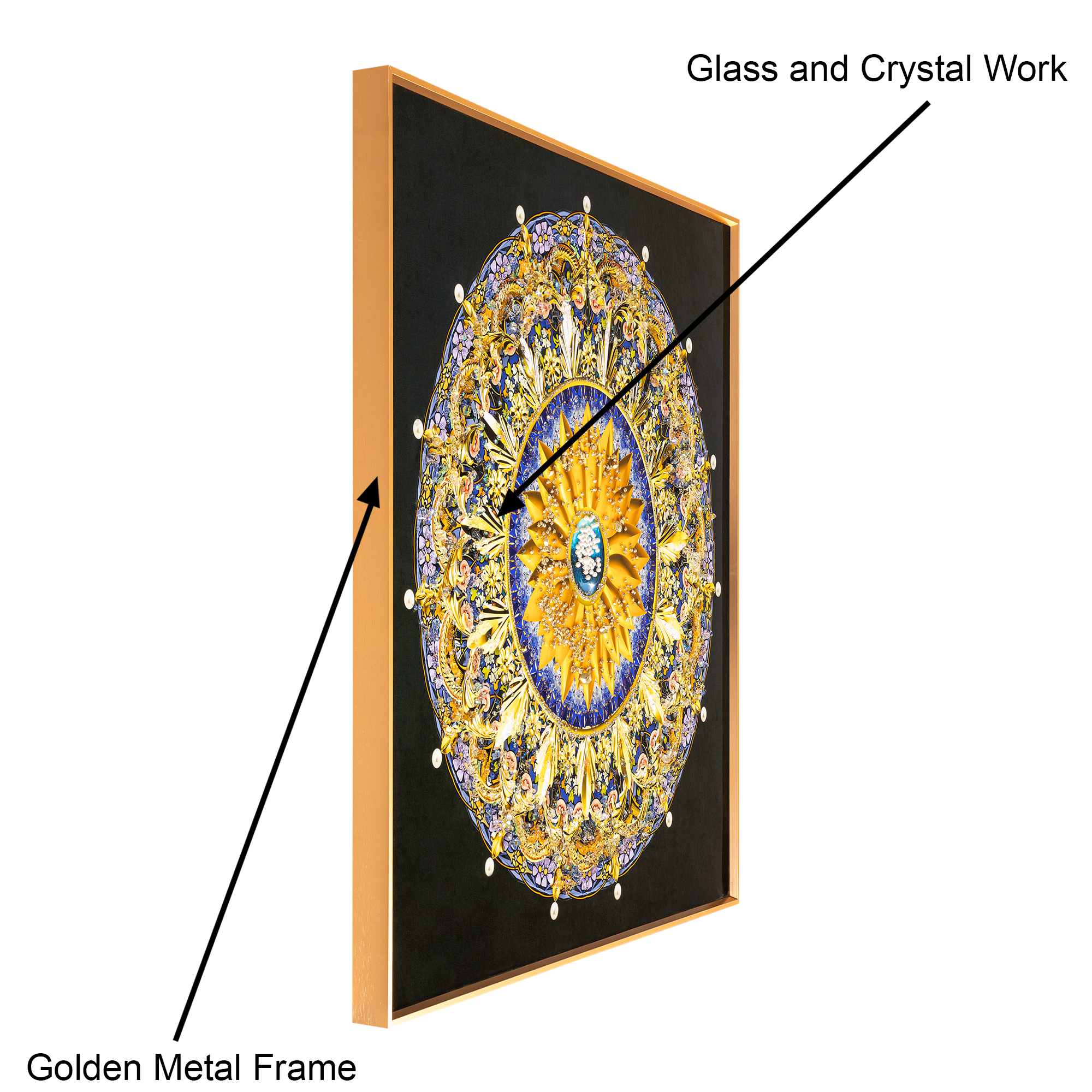 A Tapestry of Dreams Crystal Glass Modern Art Paintings