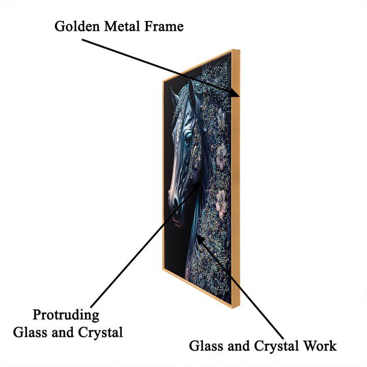 Nature's Poetry Crystal Glass Painting modern Art