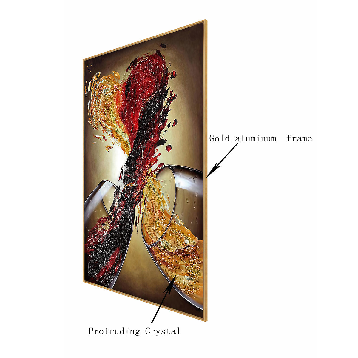 Splendour of France Crystal Glass Painting & Wall Decoration Items