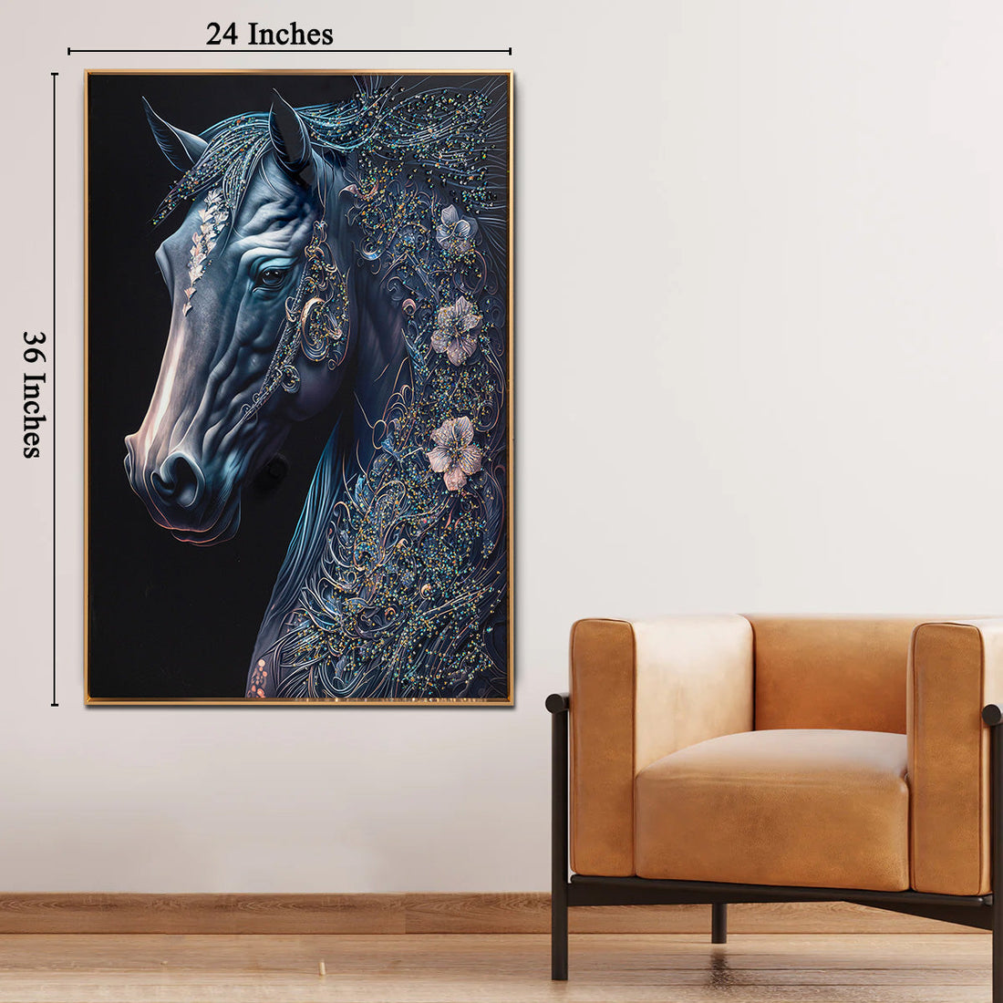 Nature's Poetry Crystal Glass Painting modern Art