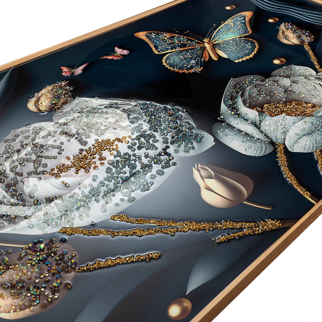 Nature's Artistry Crystal Glass Wall Art Paintings