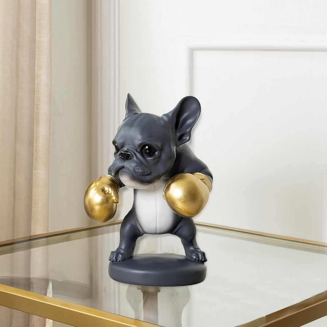 Boxing Pup Champion Table Decoration Showpiece & Home Decoration Items