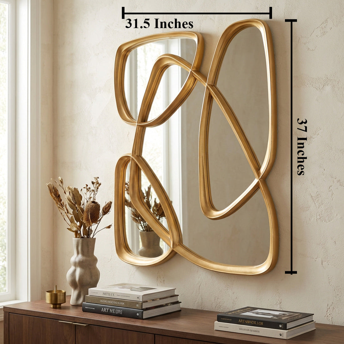 Infinity Loop Designer Wall Mirror For Home