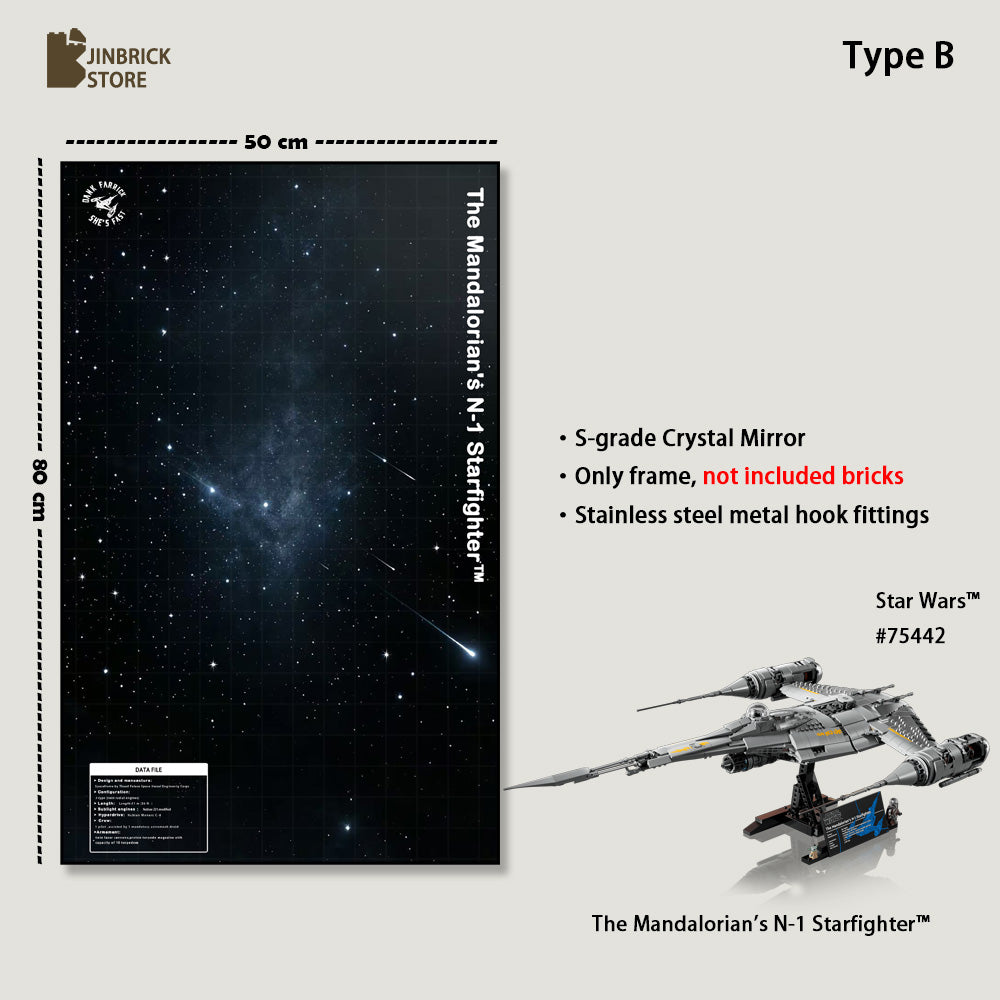 UCS LEGO Star Wars™ 75442 The Mandalorian's N-1 Starfighter™ With Wallframe
