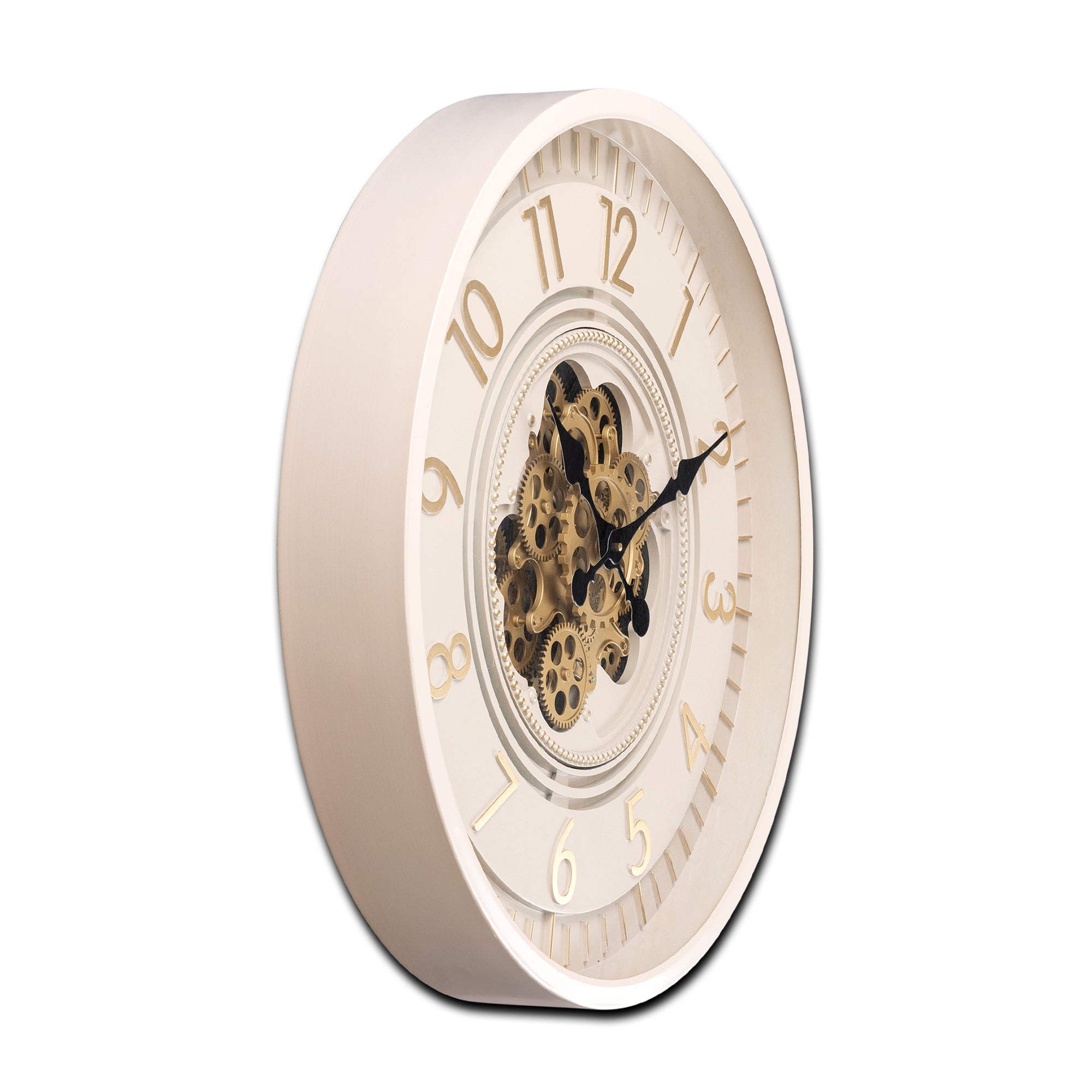 Lunar Echo Luxury Designer Wall Clock Online With Moving Gear Mechanism Buy Wall Clock Online (Steel Body)