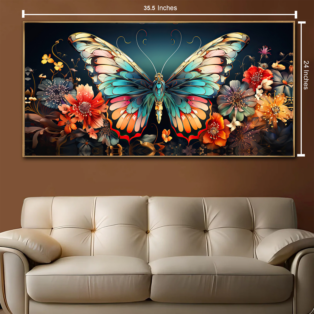 Fluttering Colors Canvas Print