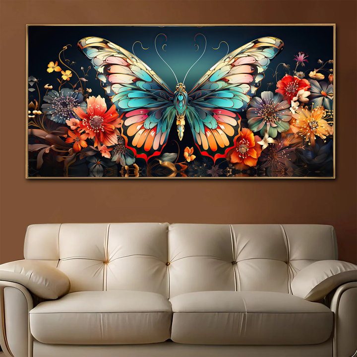 Fluttering Colors Canvas Print