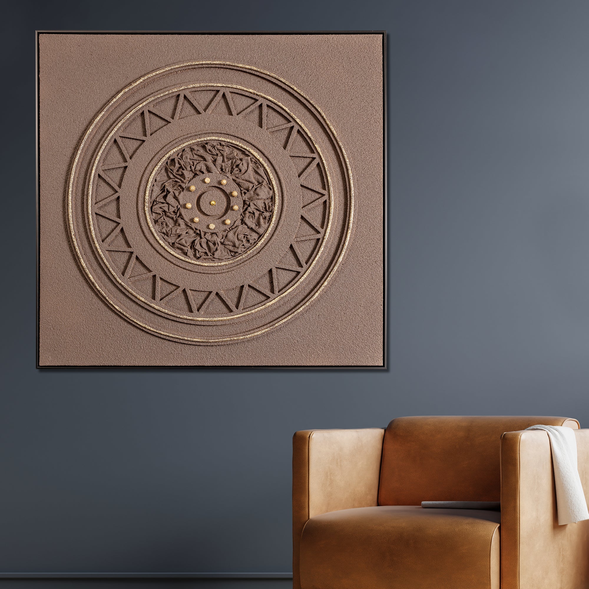 Shadow Prism Modern Wall Art (40 x 40 Inches)