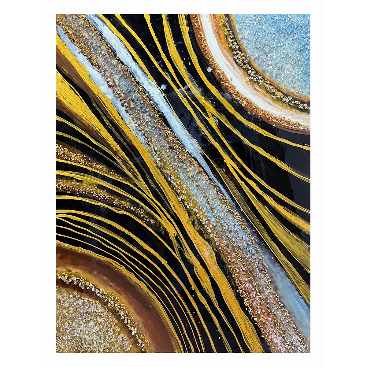 Mystic Melange Resin Paintings Modern Art