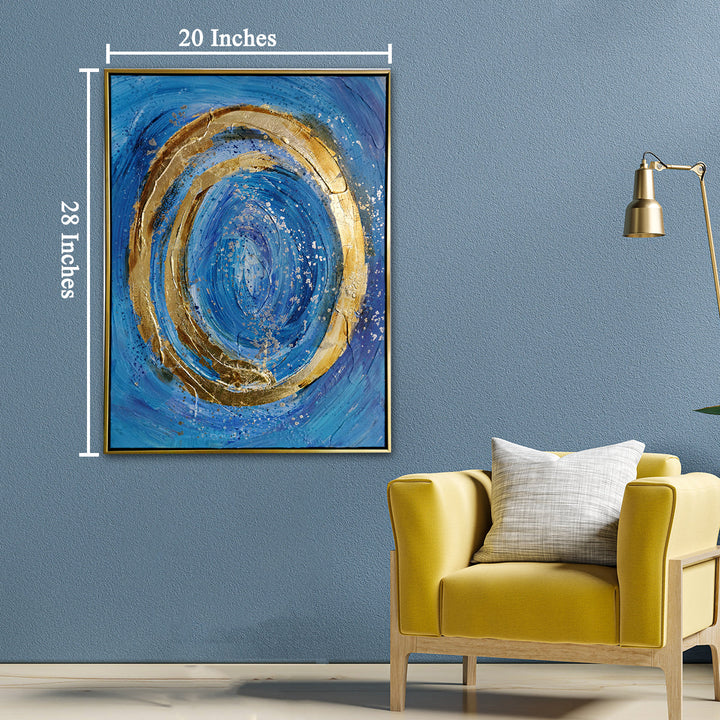 Marvel of Charisma 100% Hand Painted Wall Decor Paintings for Home (With outer Floater Frame) (28 x 20 Inches)