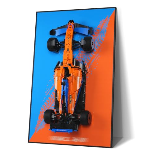 Lego McLaren Formula 1 Race Car, Wall Mount F1 Model Kit (Car Included)