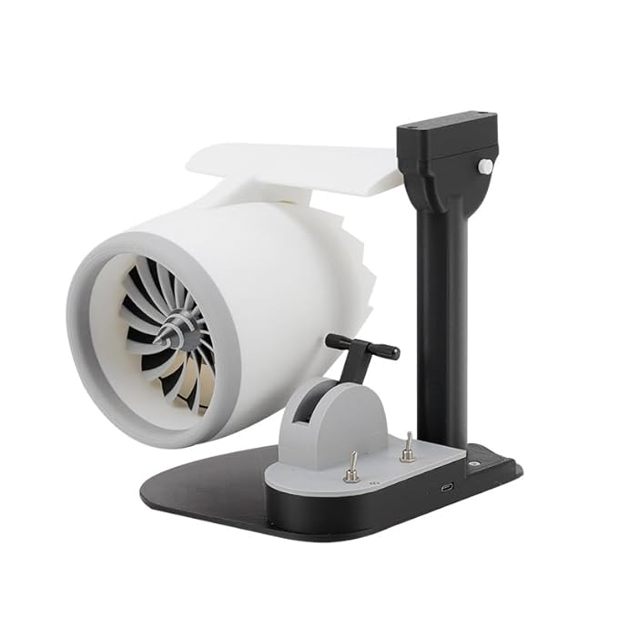Jet Engine Fan Turbofan Desktop Decoration - Adjustable Speed Turbo Jet Fan with Humidifying Spray