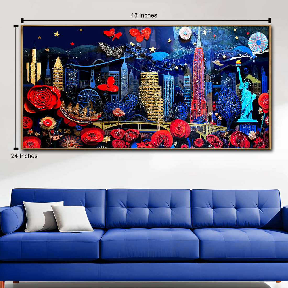 Architectural Elegance Crystal Glass Decorative Wall Paintings online