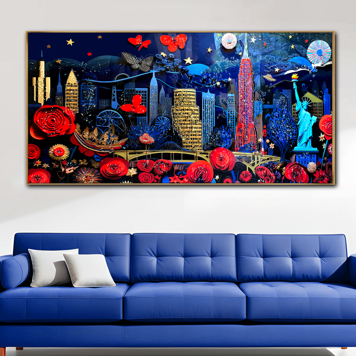 Architectural Elegance Crystal Glass Decorative Wall Paintings online