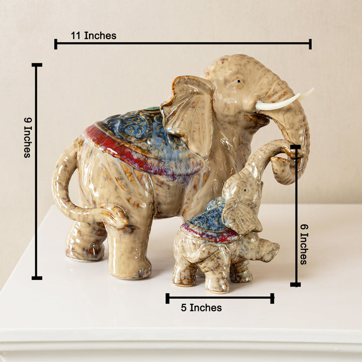 Elephant Legacy Table Decoration Showpiece & Home Decoration Items