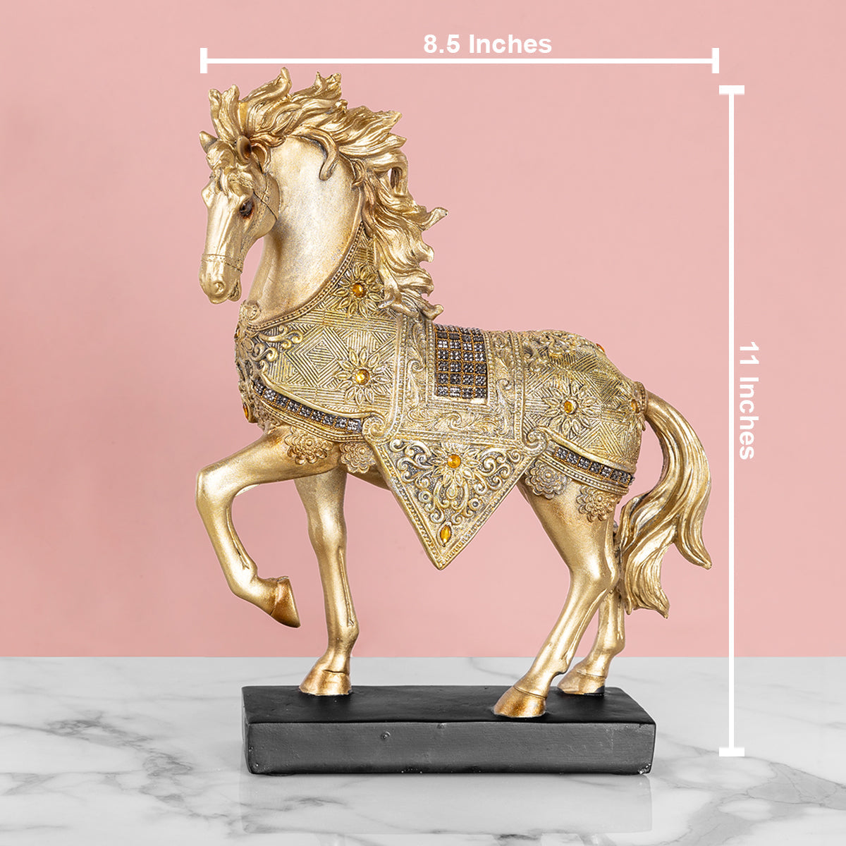 Knight's Horse Table Decoration Showpiece for Home Decor