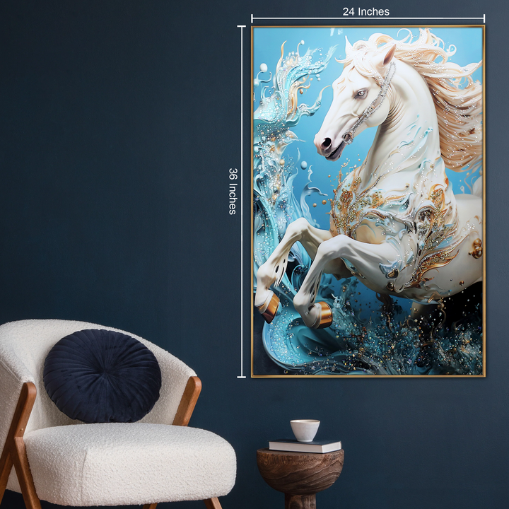 Celestial Equine Symphony Crystal Wall Decor Paintings for Home
