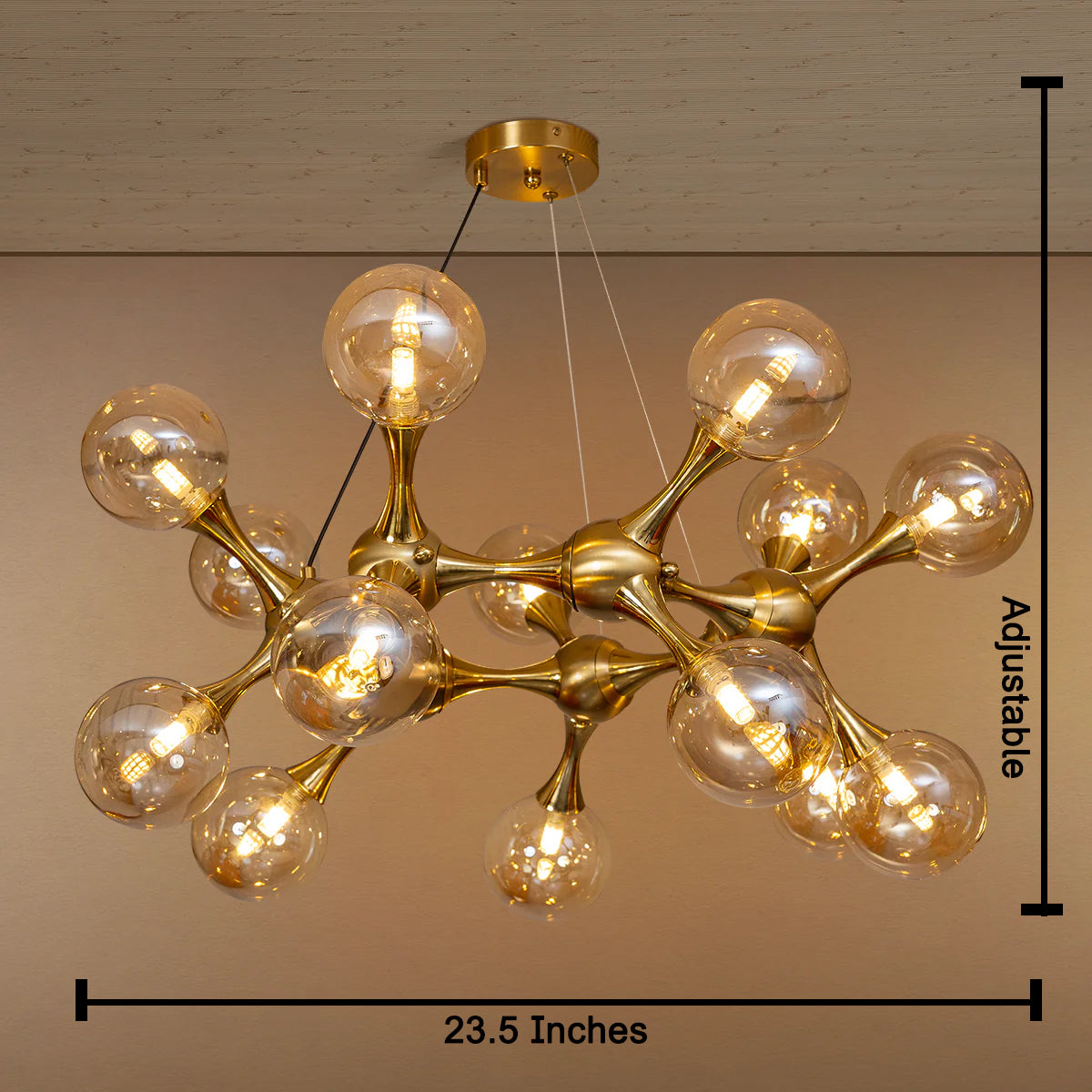 Solar Crest Chandelier Light For Living Room & Item for Home Decoration