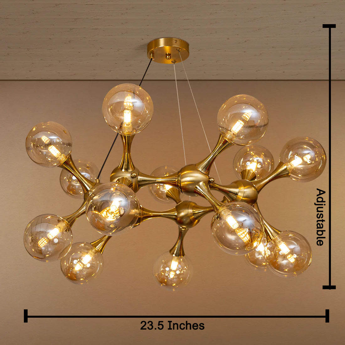 Solar Crest Chandelier Light For Living Room & Item for Home Decoration