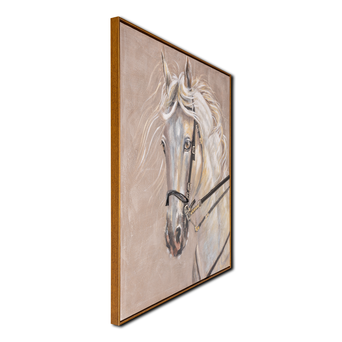 White Horse Majesty 100% Hand Painted Wall Painting for Home & Wall Decor Online Paintings