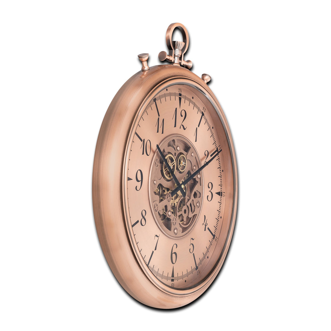 Chrono Mist Luxury Antique Wall clocks for the Home With Moving Gear Mechanism Buy Wall Clock Online (Steel Body)