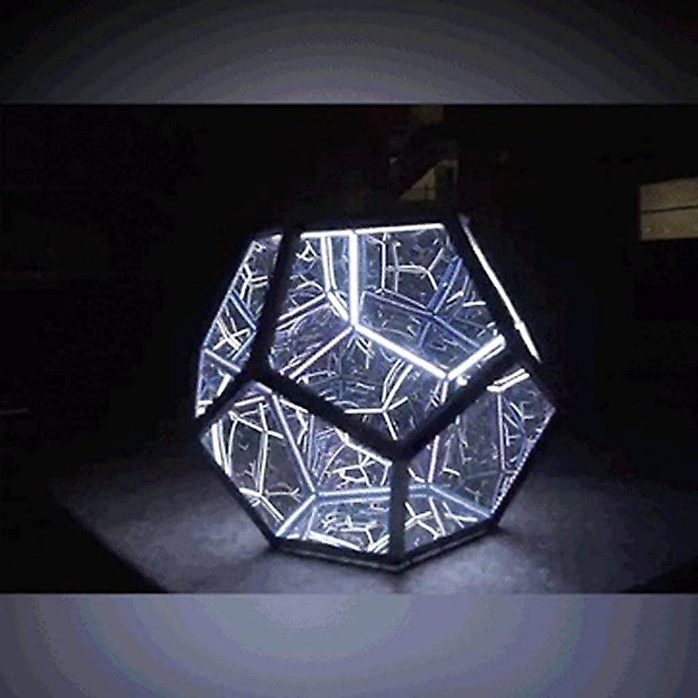 Infinite Dodecahedron Colorful LED Lamp USB Charging Decorative Night Light Multicolour LED Lamp