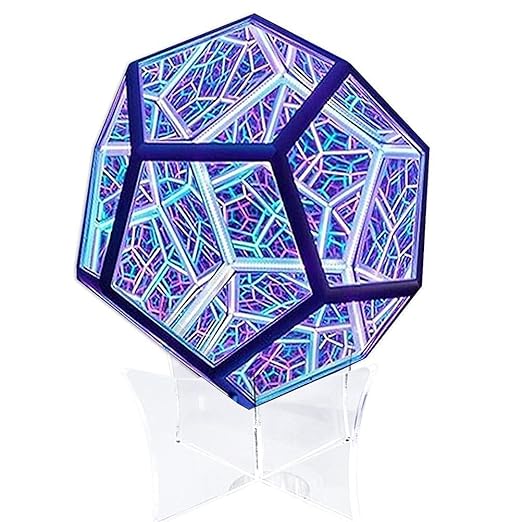 Infinite Dodecahedron Colorful LED Lamp USB Charging Decorative Night Light Multicolour LED Lamp