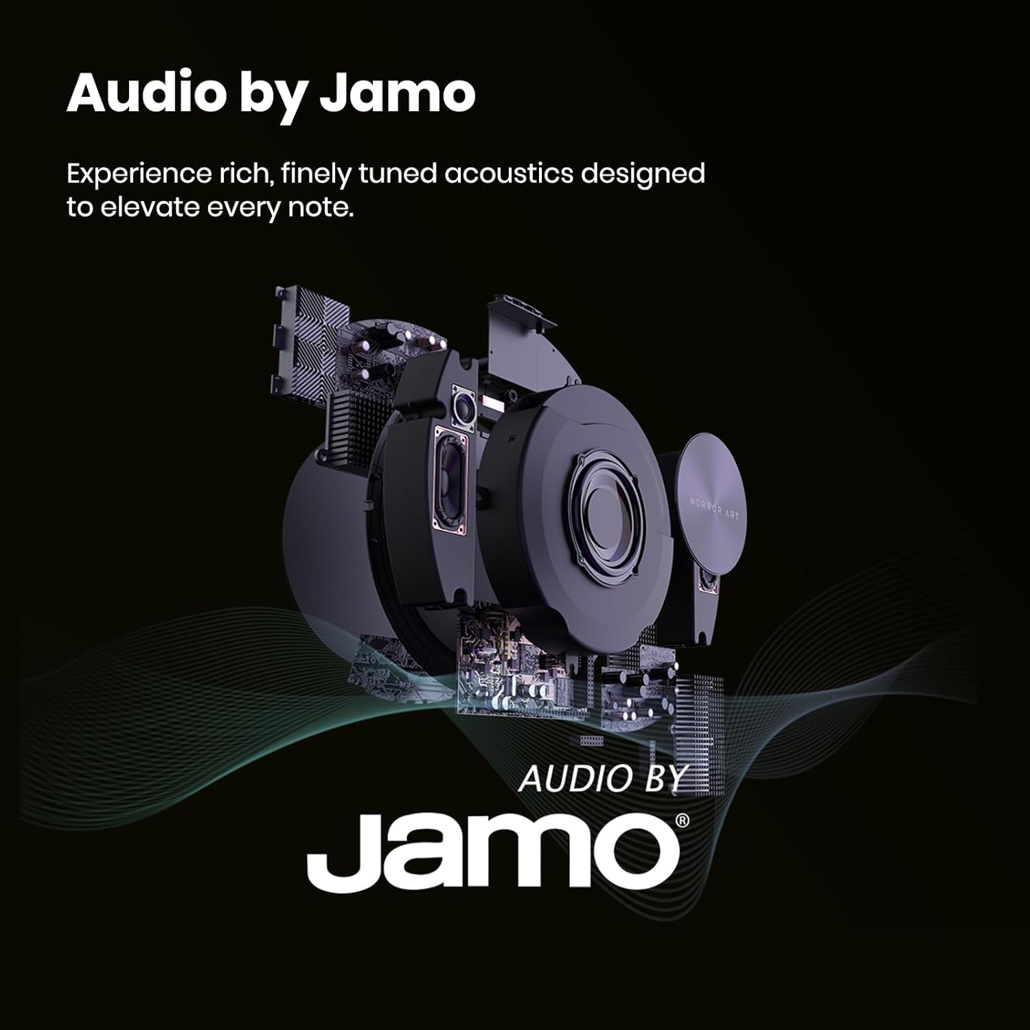 Record R1 Vinyl-Style Bluetooth Speaker, 2.1 Stereo Hi-Fi, Album Art Animation with Dynamic Mood Lyrics, Wi-Fi & Bluetooth, Home Audio & Décor