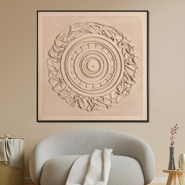 Whispering Meridian Modern Wall Art (40 x 40 Inches)